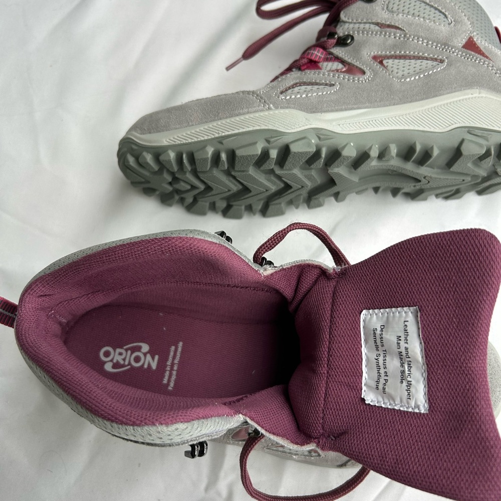Orion Gray and Burgundy Shoes